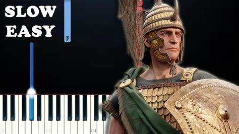 Epic The Troy Saga Warrior Of The Mind SLOW EASY PIANO TUTORIAL