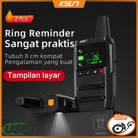 Jual Ksun Gz Mini Walkie Talkie Pcs Jarak Jauh Handy Talky Two Way