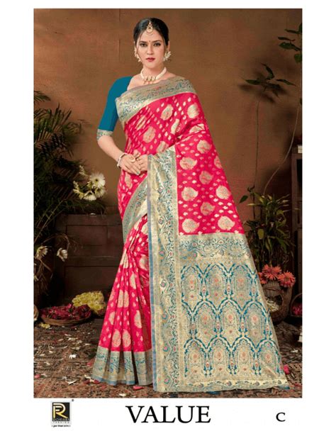 VALUE BY RONISHA SAREE BANARASI SILK PREMIUM FABRICS SUPER HIT