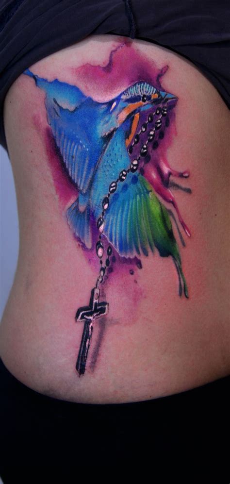 Eisvogel Watercolour Tattoo Bird Watercolor Tattoo Tattoo Aquarell