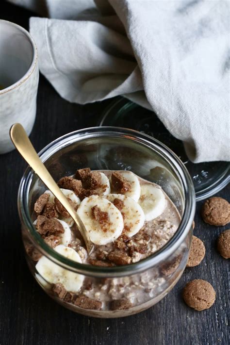 Overnight Oats Met Banaan En Speculaaskruiden Beaufood