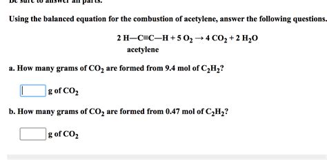 Solved Ls Using The Balanced Equation For The Combustion Of