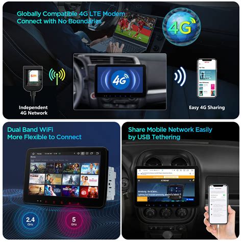 Qled Rotatable Screen Android Core Gb Car Stereo Gps