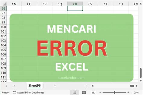 3 Cara Mencari Error Di Excel Excelandor 2025