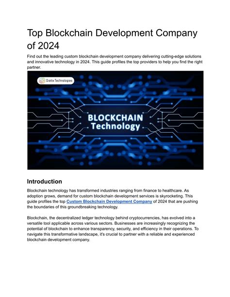 Ppt Top Blockchain Development Company Of Powerpoint