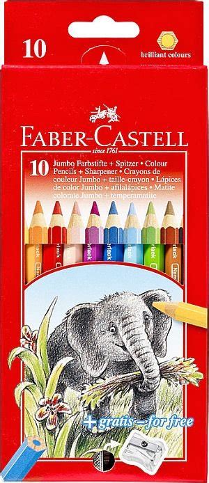 Kredki ołówkowe Jumbo 10 kolorów temperówka Faber Castell Sklep