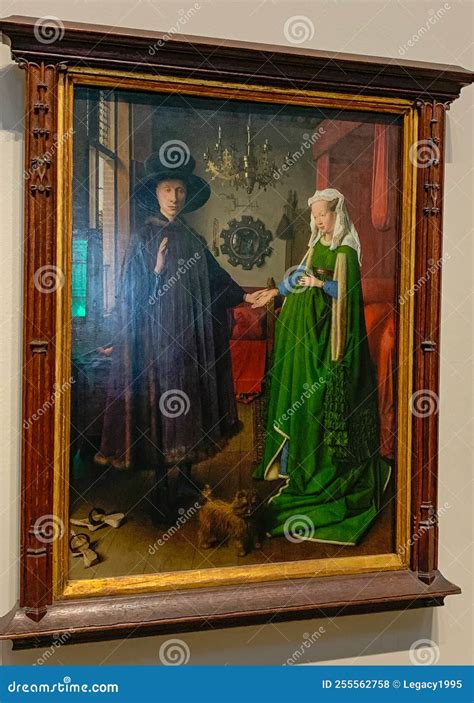 Jan Van Eyck, The Arnolfini Portrait Or The Portrait Of Giovanni Arnolfini And His Wife. Jan Van ...