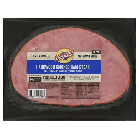 Save On Hatfield Hardwood Smoked Ham Steak Original Boneless Fully