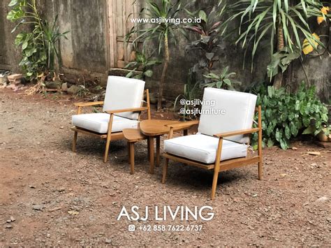 Set Kursi Teras Jati Sofa Minimalis ASJ Living Furniture