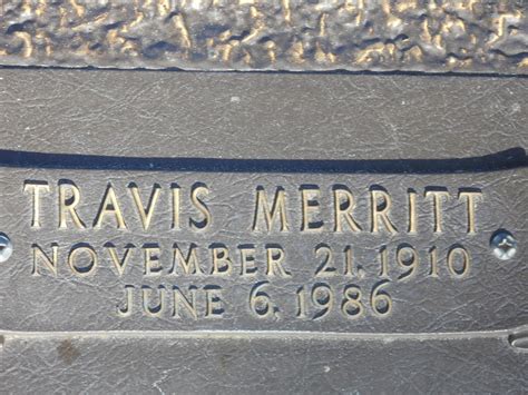 Travis Merritt Clinton 1910 1986 Find A Grave Memorial