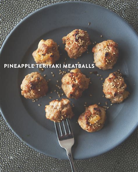 Pineapple Teriyaki Meatballs The Kitchy Kitchen