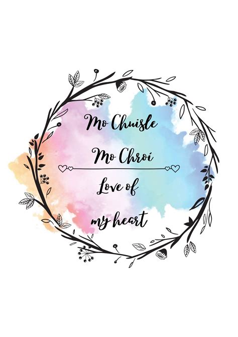 Mo Chuisle Mo Chroí Love Of My Heart Art By Carmel Behan