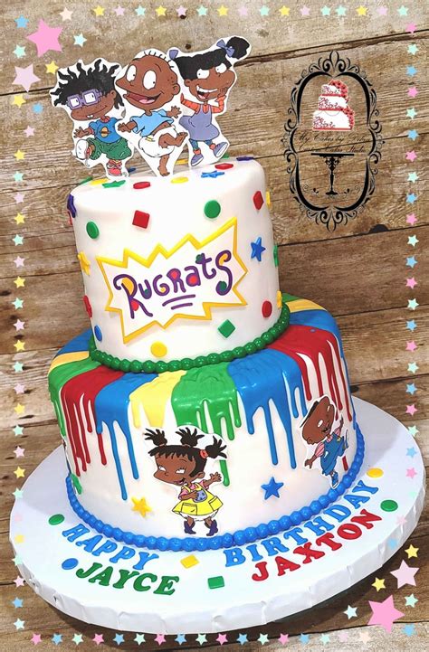 African American Rugrats Theme Birthday Cake Twin Birthday Cakes