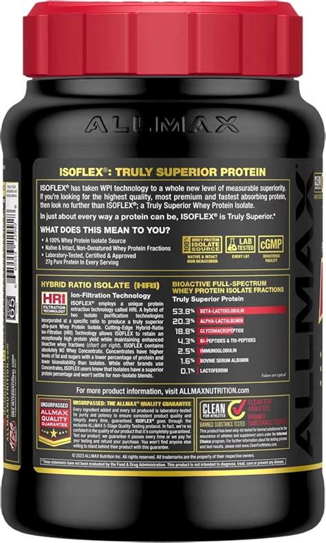 Allmax Isoflex Aislado De Prote Na De Suero De Leche Pastel De