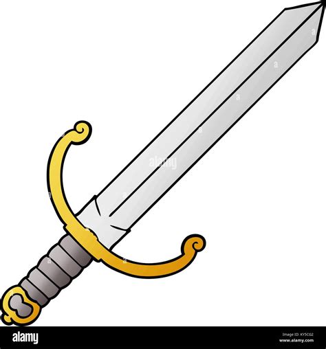 espada de dibujos animados Imagen Vector de stock - Alamy