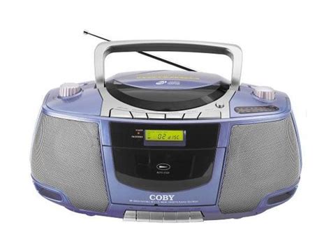 Coby Portable Stereo Mp3cdcassette Player With Amfm Radio Mp Cd450