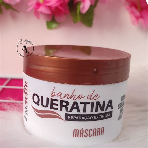 Máscara de banho de queratina 300g Mahair Tulipas