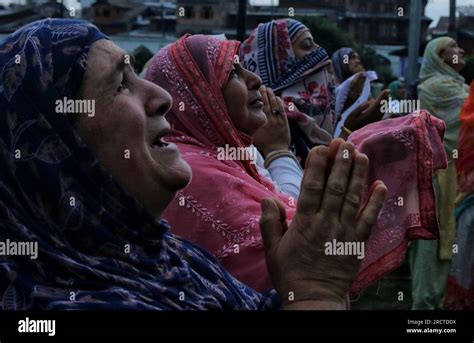 Srinagar Kashmir India Th July Kashmiri Muslim Women Pray