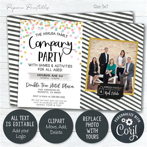 Office Party Invitation Template