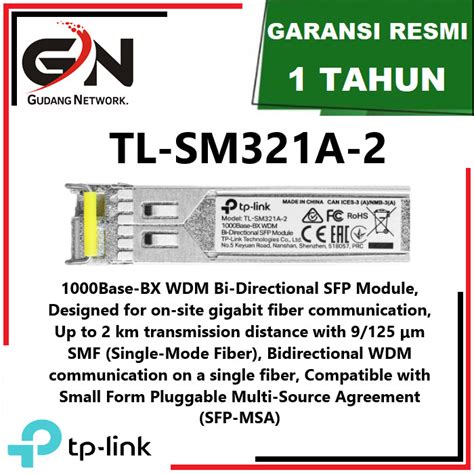 Jual Tp Link Tl Sm A Base Bx Wdm Bi Directional Sfp Module