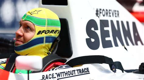 Sebastian Vettel Rinde Emotivo Homenaje A Ayrton Senna Conduciendo Su