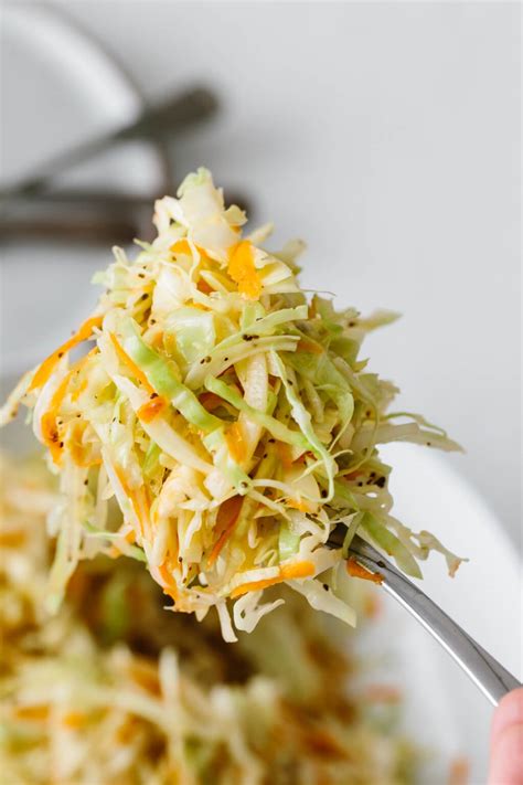 Vinegar Coleslaw Recipe No Mayo Coleslaw Downshiftology