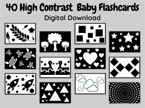 Various Black And White Images With The Words 40 High Contrast Baby