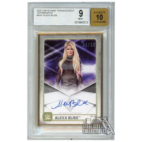 Alexa Bliss Topps Transcendent Wwe Autograph Card Bgs