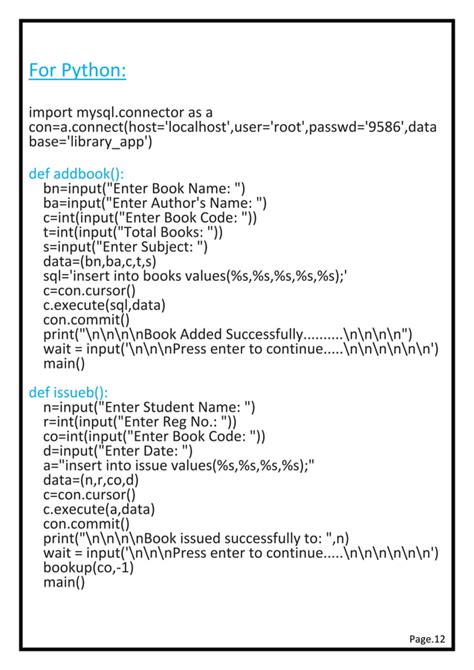 Library Management Python Mysql Pdf