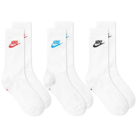 Nike Everyday Essential Sock 3 Pack White And Multi End Europe