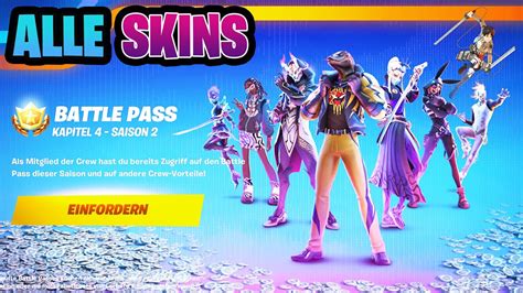 Alle Battle Pass Belohnungen Fortnite Chapter 4 Season 2 Youtube