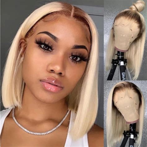 Short Bob Lace Front Blond Wig Sabina Catour