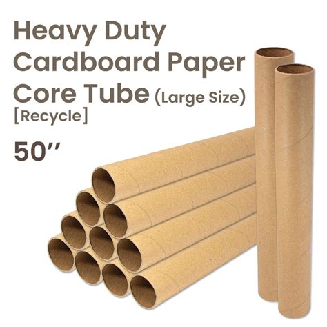 Heavy Duty Cardboard Paper Core Tube Kotak Silinder Keras Hard Brown