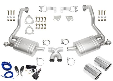 Porsche Soul Performance Cayman Boxster Valved Exhaust System Polished