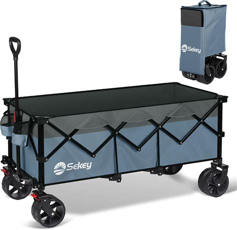 Sekey Collapsible Foldable Extended Wagon With 440lbs Weight Capacity