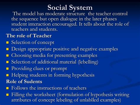 Concept attainment model