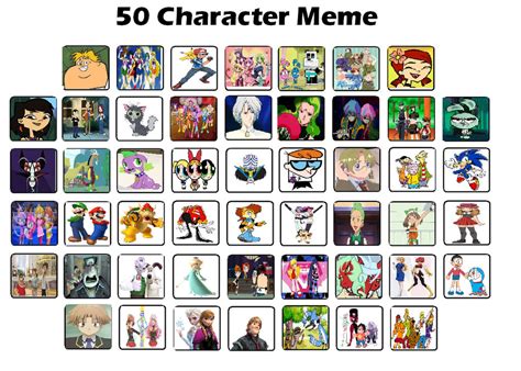 Top 50 Favorite Characters Remake My Way By Sissycat94 On Deviantart