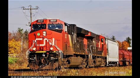 Railreel Lots Of Cn Action Ingersoll Nov Youtube