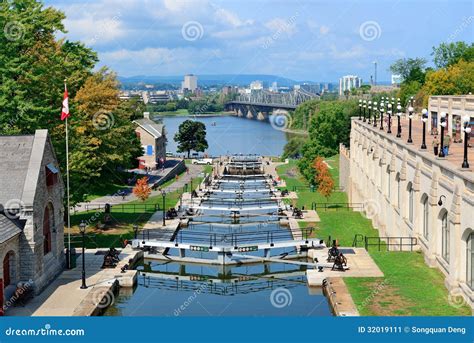 Ottawa Rideau Canal stock image. Image of ottawa, rideau - 32019111