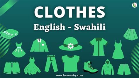 Cloth Names In Swahili And English Common Swahili Vocabulary