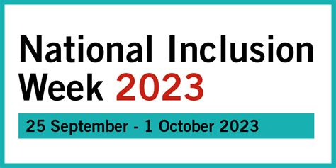 National Inclusion Week 2023 Organisational Development And