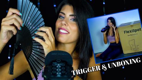 ASMR VENTAGLIO CHIACCHIERE SUSSURRATE E UNBOXING Ft FLEXISPOT