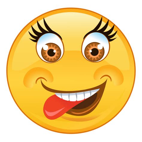 Vibrant High Quality Crazy Tongue Out Emoji Stickers