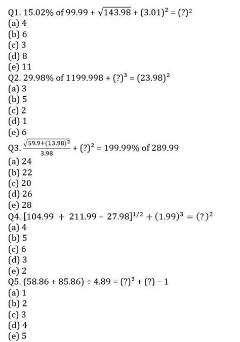 Quantitative Aptitude Quiz For Sbi Po Prelims Nd October