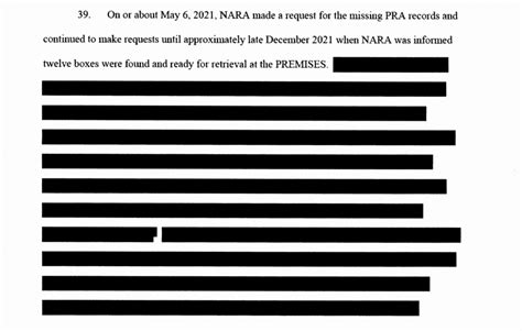 Court Releases Partially Redacted Affidavit For Mar A Lago Search • New