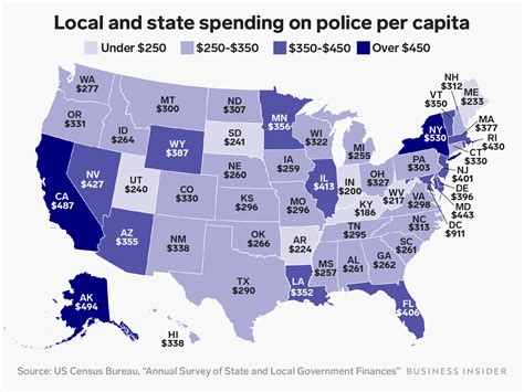 How Much Taxpayer Money Every State Spends On Police In One Map