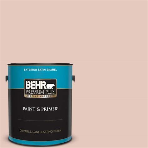 BEHR PREMIUM PLUS 1 Gal 210E 3 Almond Willow Satin Enamel Exterior