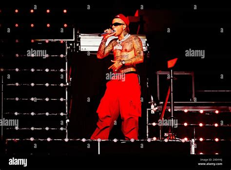 Sfera Ebbasta Performs Live In Concert At San Siro Stadium In Milano