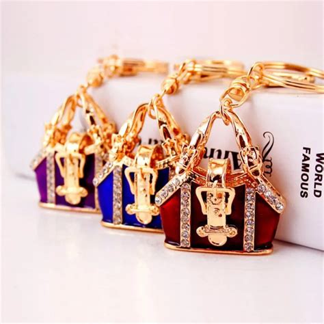 Creative Handbag Key Chains Fashion Keychains Women Bag Charm Car