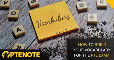 Buy PTE Voucher From PTENOTE How To Build Your Vocabulary For The PTE